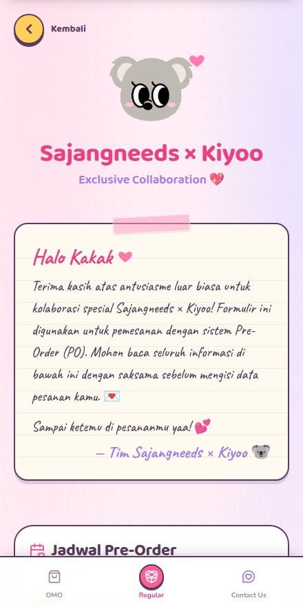 Sajangneeds × Kiyoo — Welcome & rules