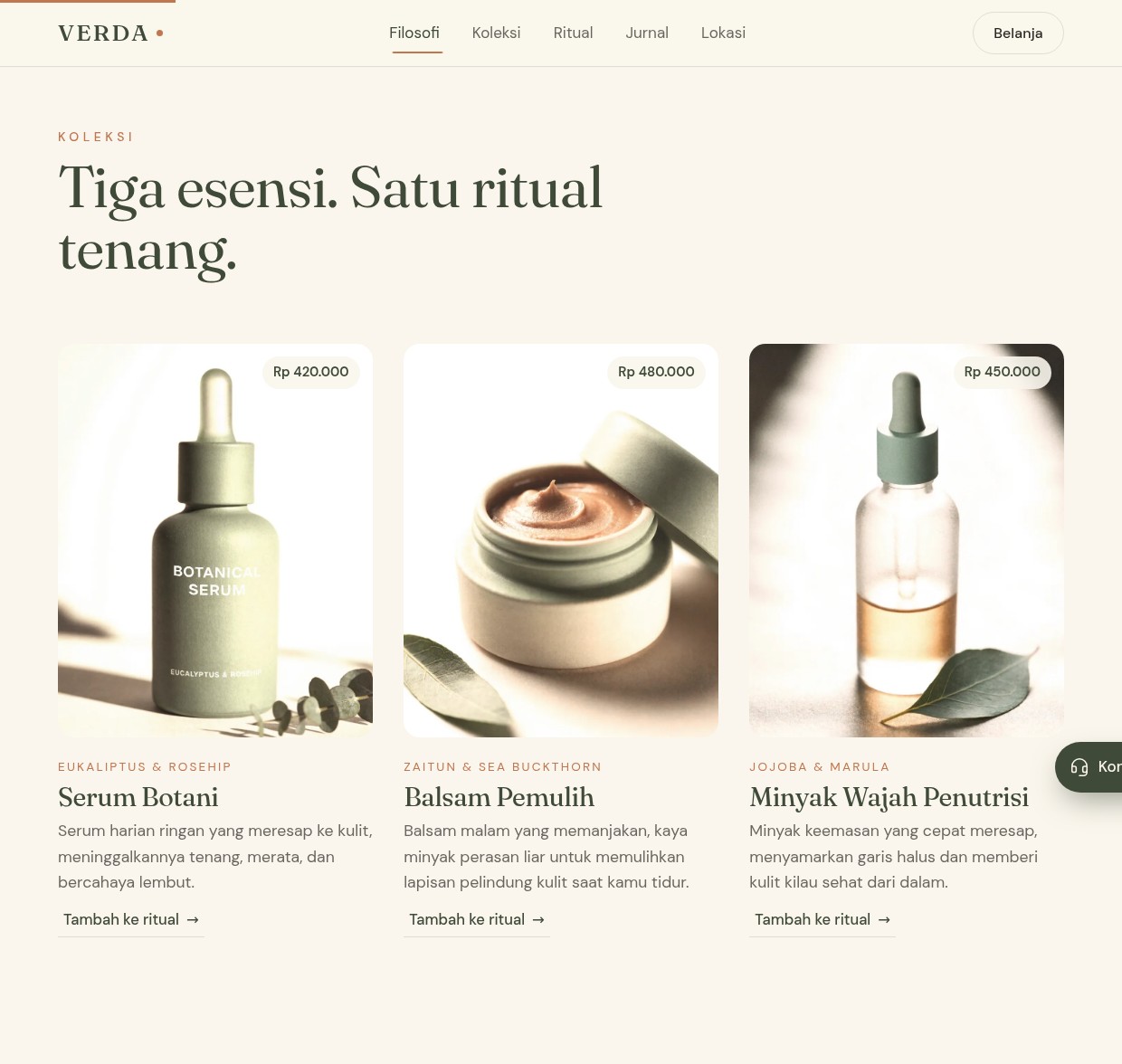 VERDA — Product collection