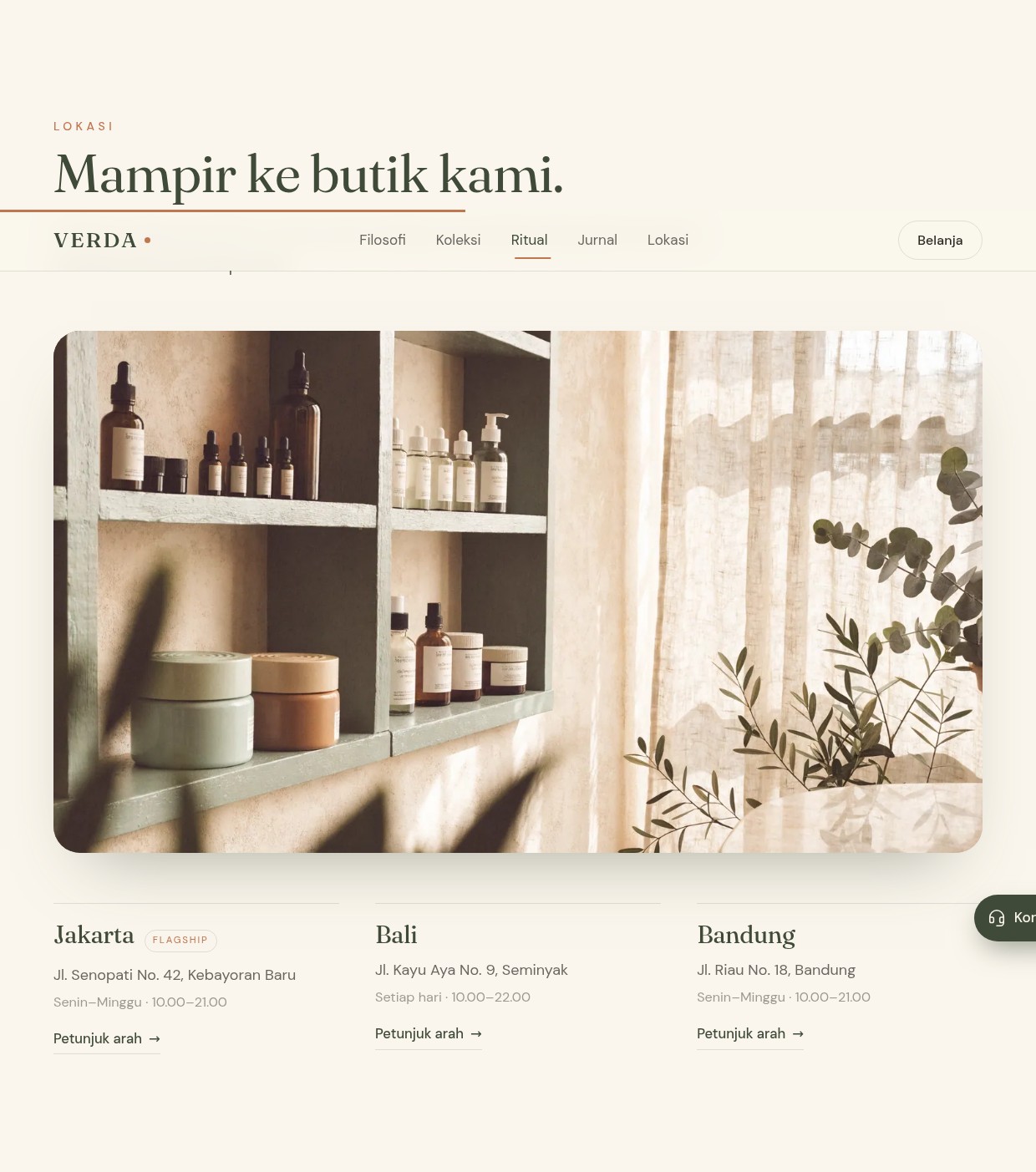 VERDA — Locations & consultation