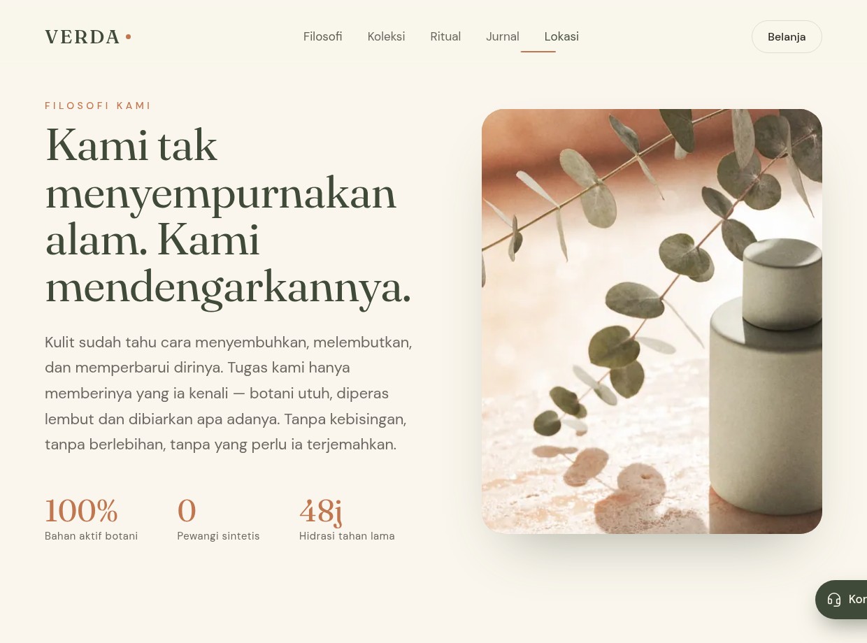 VERDA — Brand philosophy