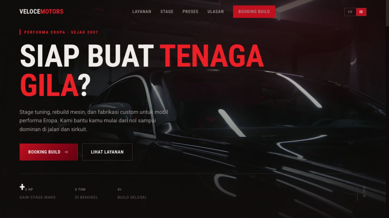 Preview website VELOCE MOTORS