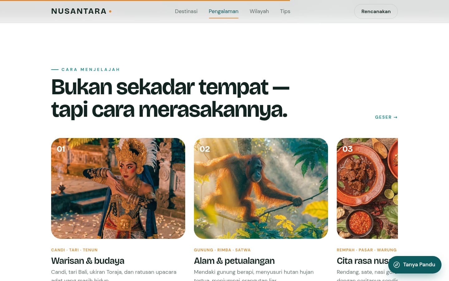 Nusantara — Ways to travel